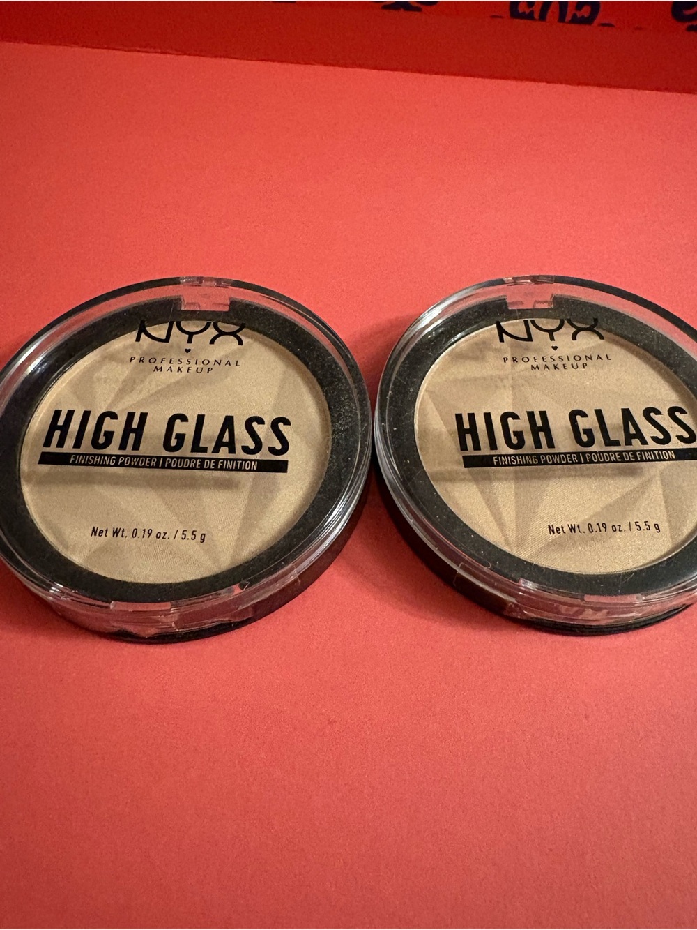 NYX high glass powder set of 2